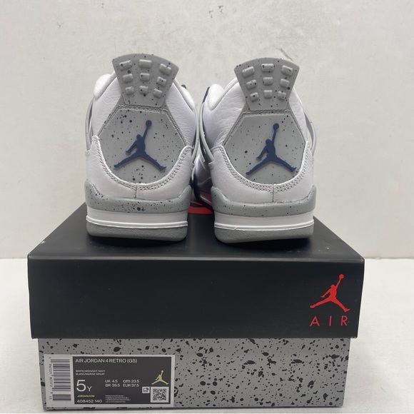 Nike Air Jordan 4 Retro GS “Midnight Navy” 2022 - Picture 4 of 4